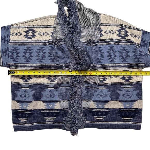 Intermix Lucy Fringed Striped Jacquard Cardigan - Picture 15 of 15